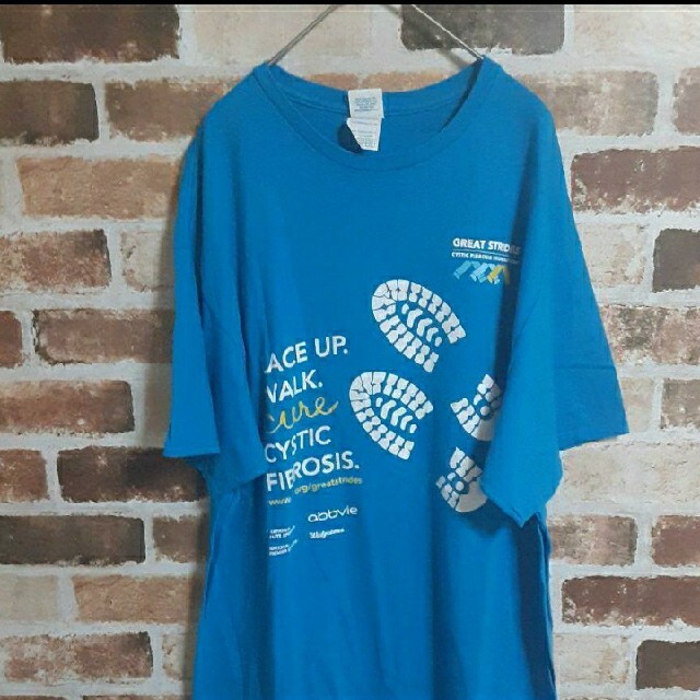 DELTA(デルタ)のUSA古着　Tシャツ　DELTA　水色　XL メンズのトップス(Tシャツ/カットソー(半袖/袖なし))の商品写真