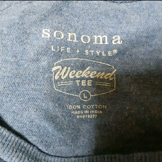 sonoma(ソノマ)のUSA古着　Tシャツ　Sonoma　無地　L メンズのトップス(シャツ)の商品写真