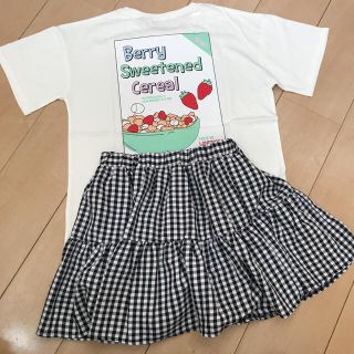 ラブトキシック(lovetoxic)のラブトキシック　半袖Tシャツ　スカパン　コーデ　２点セット　150(Tシャツ/カットソー)