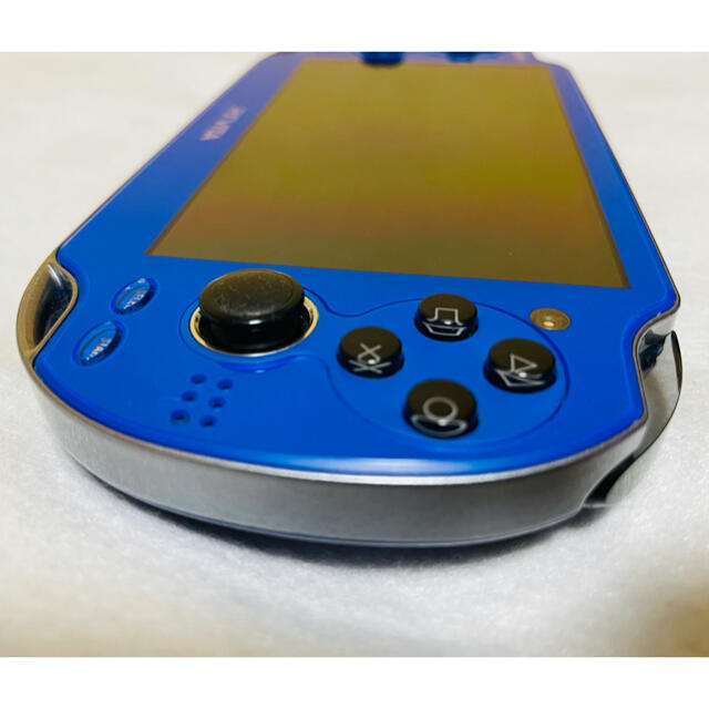 PlayStation Vita(プレイステーションヴィータ)の☆美品☆PSVita PCH-1000 ZA04 サファイアブルー エンタメ/ホビーのゲームソフト/ゲーム機本体(家庭用ゲーム機本体)の商品写真