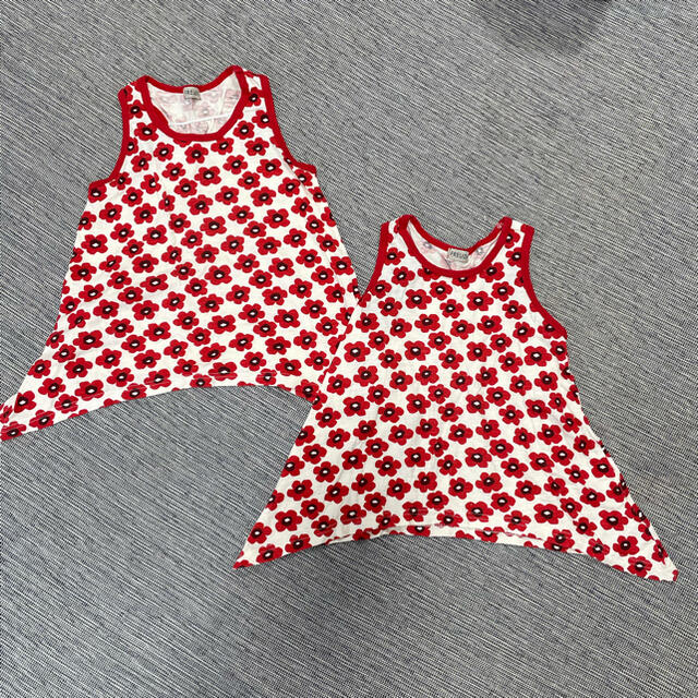 しまむら(シマムラ)の姉妹コーデ　お揃いタンクトップ キッズ/ベビー/マタニティのキッズ服女の子用(90cm~)(Tシャツ/カットソー)の商品写真