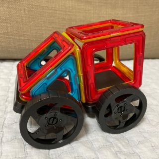 磁石ブロック　車　50枚　箱付き(知育玩具)