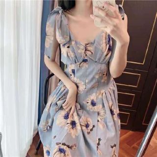 新品 herlipto Sunflower-printed Midi Dress | libbybellart.com