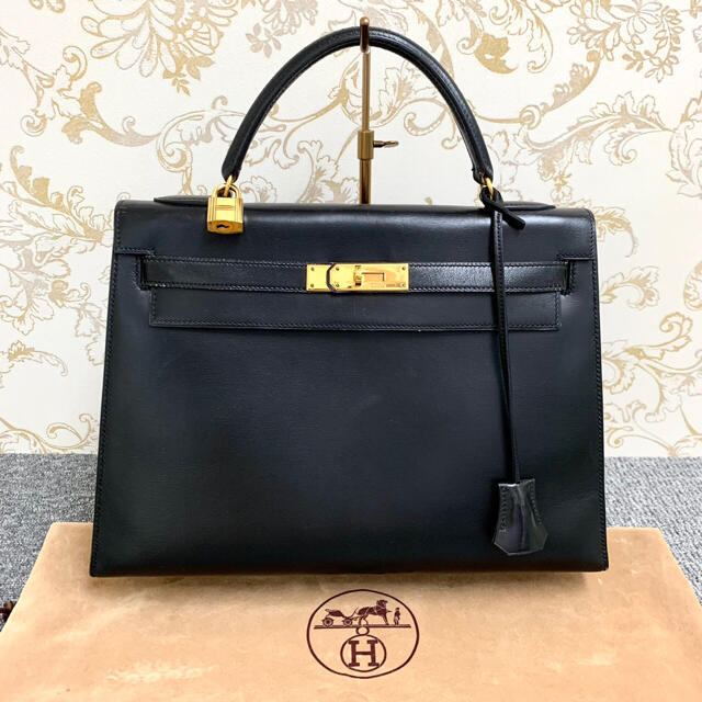 ✴︎専用✴︎ HERMÈS　エルメス　ケリー　28　ボックスカーフ　ハンドバッグ