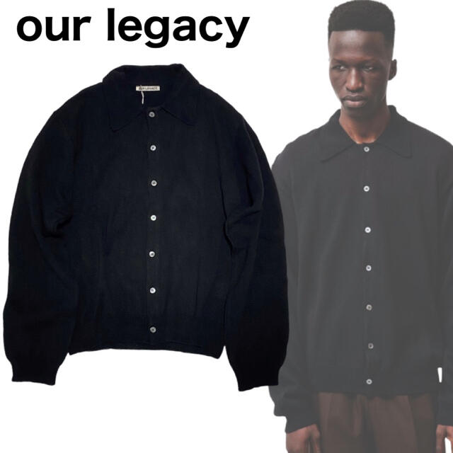 Jil Sander(ジルサンダー)の【our legacy アワーレガシー】ニット カーディガン ポロシャツ メンズのトップス(カーディガン)の商品写真