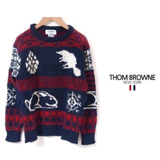 トムブラウン(THOM BROWNE)のTHOM BROWNE ウールセーター 2(ニット/セーター)