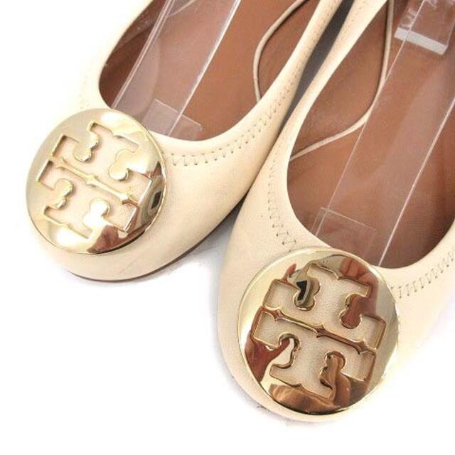 Tory Burch(トリーバーチ)のトリーバーチ パンプス ローヒール 7.5 24.5cm アイボリー レディースの靴/シューズ(ハイヒール/パンプス)の商品写真