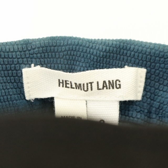 HELMUT LANG(ヘルムートラング)のヘルムートラング パンツ スラックス 8 L 青 ブルー 黒 ブラック ■EC レディースのパンツ(その他)の商品写真