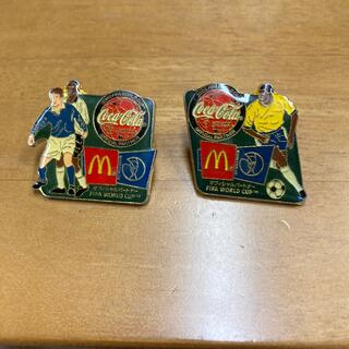 コカコーラ(コカ・コーラ)のコカコーラ　マクドナルト　2002 ワールドカップ　ピンバッジ(記念品/関連グッズ)