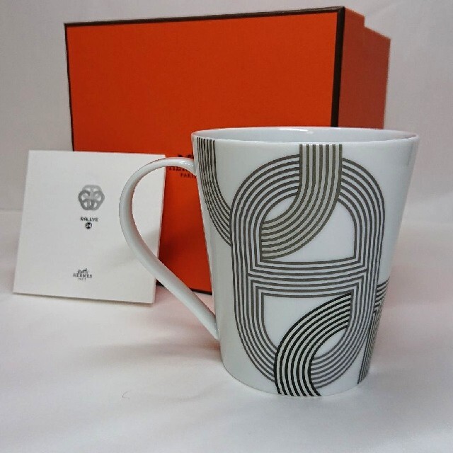 エルメス(HERMES) ラリー24 マグカップ グレー色(240ml)×1個