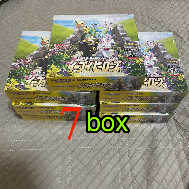 ポケモン(ポケモン)のポケモンカード イーブイヒーローズ　7box シュリンク付き エンタメ/ホビーのトレーディングカード(Box/デッキ/パック)の商品写真