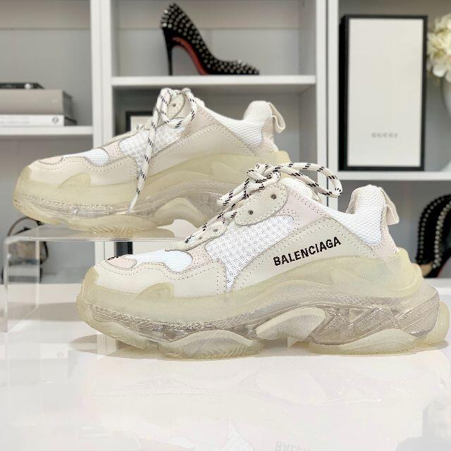 Balenciaga(バレンシアガ)の2790 バレンシアガ トリプルＳ スニーカー 白 クリア レディースの靴/シューズ(スニーカー)の商品写真