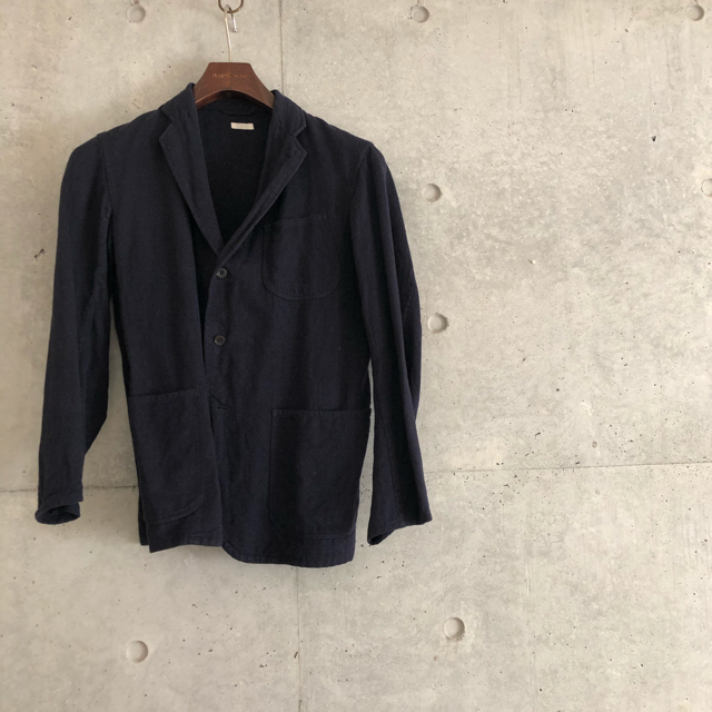 返品可 コモリ comoli 14AW ウールリネン セットアップ ジャケット S