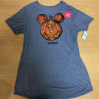 ディズニー(Disney)のミッキーマウス　スパンコールハロウィンTシャツ(Tシャツ(半袖/袖なし))