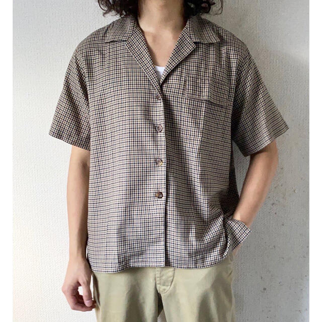 vintage 90s イングランド製 aquascutum チェックシャツ