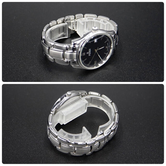 人気【電池新品】FENDI 210G デイト ブラック メンズ 腕時計 付属品