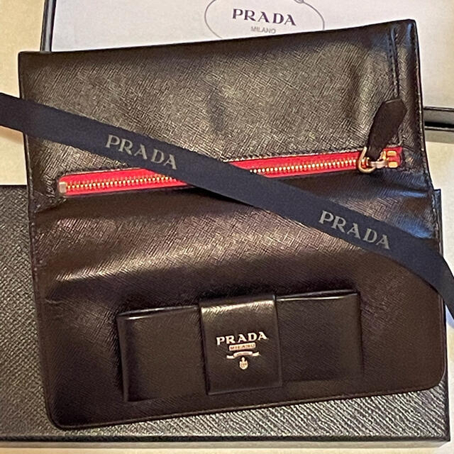 PRADA(プラダ)のプラダ PRADA サフィアーノ リボン 長財布 レディースのファッション小物(財布)の商品写真