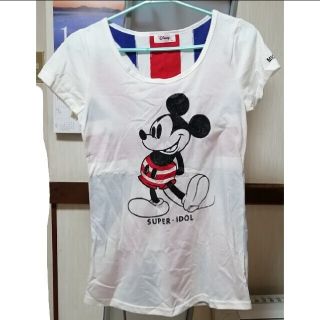 ディズニー(Disney)のDisney  ミッキー Tシャツ　白　1928 昔(Tシャツ(半袖/袖なし))