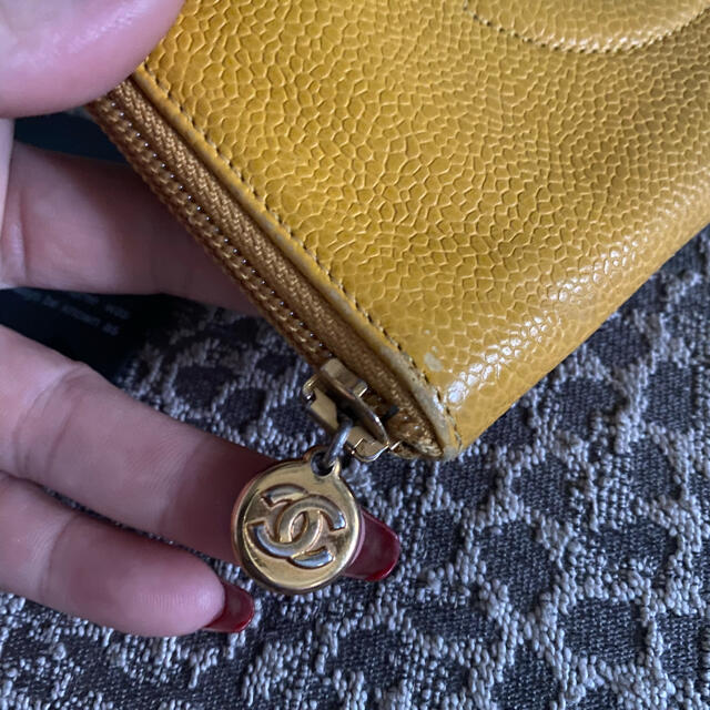 CHANEL(シャネル)のみっちゃん様専用　CHANEL長財布　デカココ　イエロー　sale❣️ レディースのファッション小物(財布)の商品写真