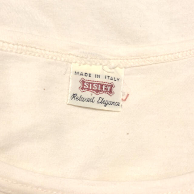 Sisley(シスレー)のSISLEY Tシャツ　フレンチスリーブ　イタリア製 レディースのトップス(Tシャツ(半袖/袖なし))の商品写真