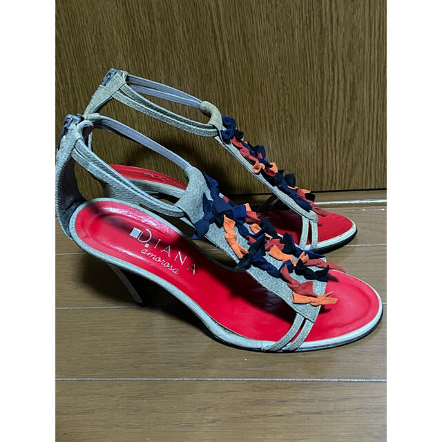 DIANA(ダイアナ)のDIANA 革リボン パンプス サンダル レディースの靴/シューズ(ハイヒール/パンプス)の商品写真