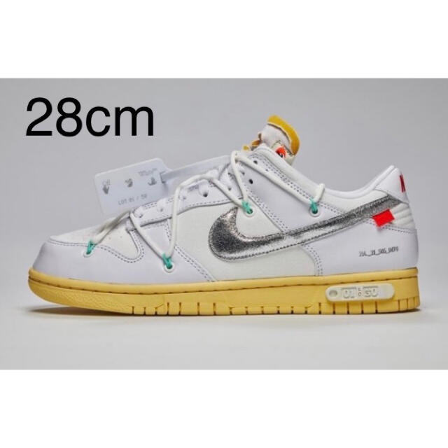 Off-White × NIKE DUNK LOW LOT1 28.0