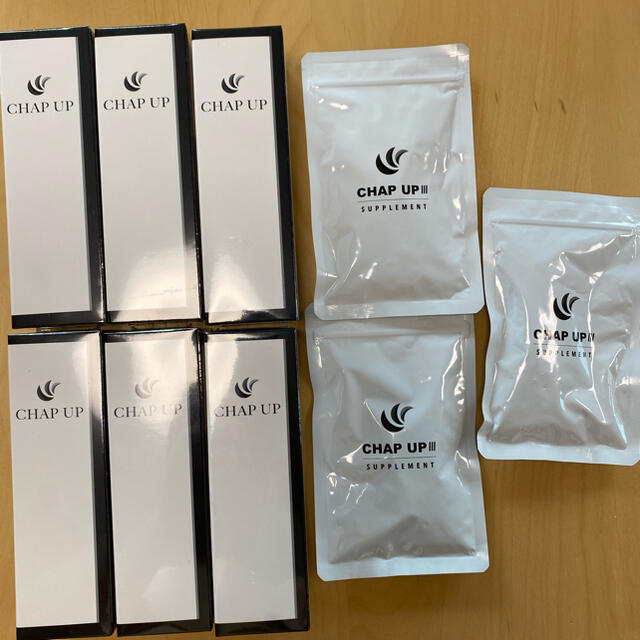 ①チャップアップ育毛剤 120ml 6本、②サプリ3袋 店舗安い コスメ/美容