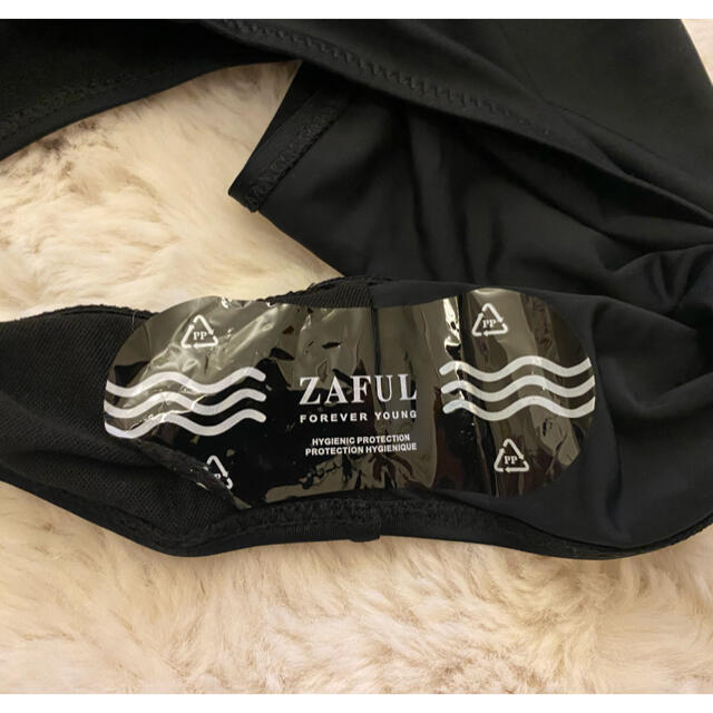 [新品]ZAFUL ブラックワンピースビキニ レディースの水着/浴衣(水着)の商品写真