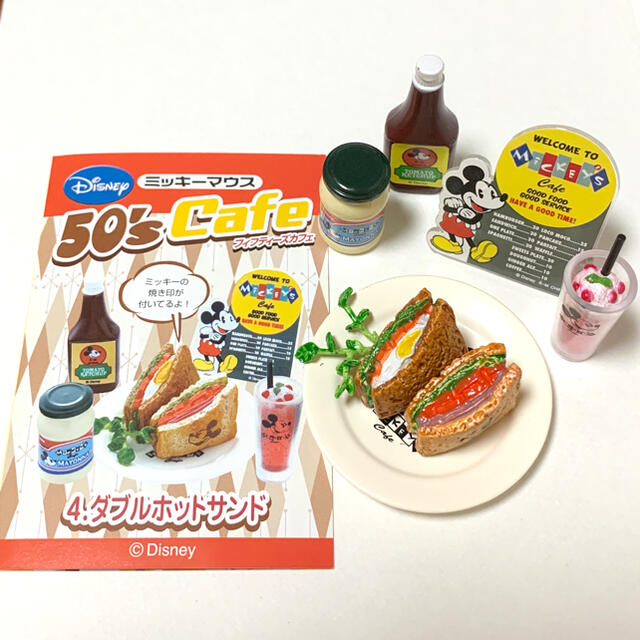 リーメント　ディズニー　ミッキーマウス50's Cafe  6品まとめ売り エンタメ/ホビーのフィギュア(その他)の商品写真