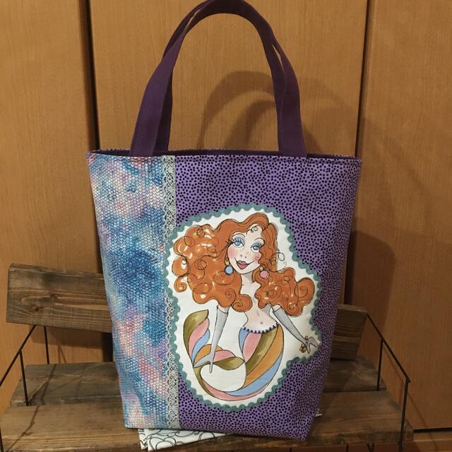 ロラライハリス♡ハンドメイド 秋色トートバッグとポーチのセット-