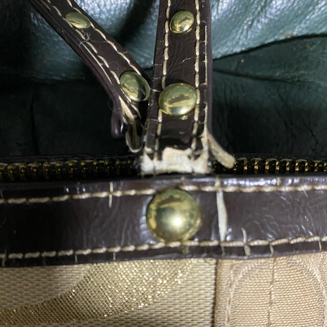 柔らかい COACHパッチワークキルトバッグ✨2way✨ブルー batpro