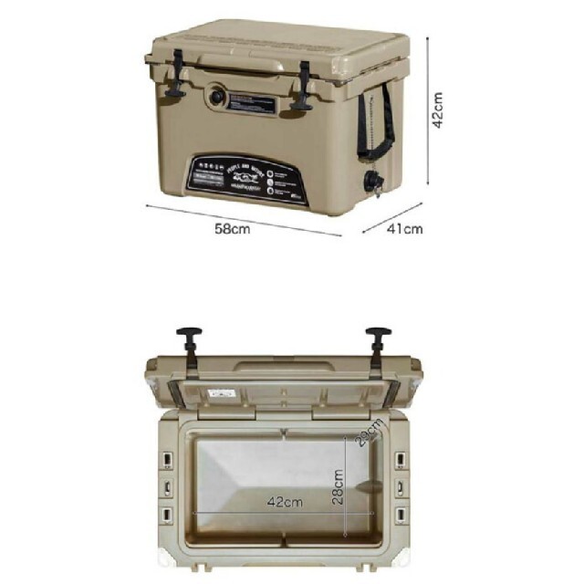 FIELDOOR ノーザンクーラーボックス 33.1L/35QT サンド