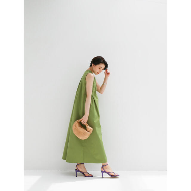 新品 Katrin TOKYO tuck summer dress（green） | myglobaltax.com