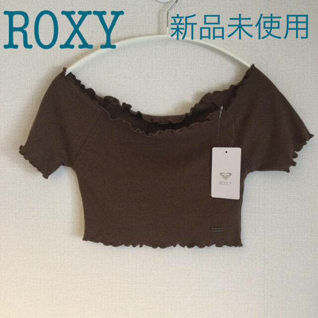 Roxy(ロキシー)のROXY ロキシー　Tシャツ　クロップ　トップス　タグ付き新品未使用 レディースのトップス(カットソー(半袖/袖なし))の商品写真