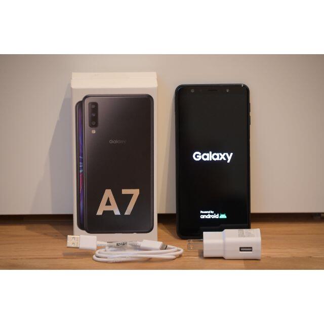 Galaxy A7 美品　ブラック　SIMフリー　64GBスマホ/家電/カメラ