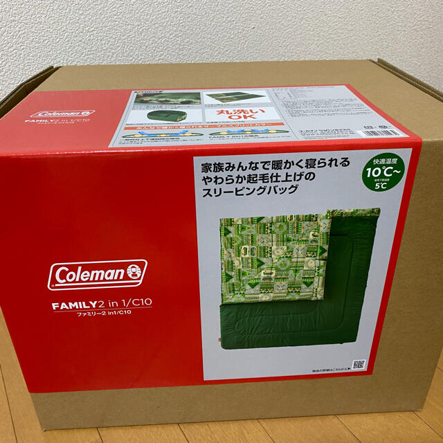 コールマン Coleman 寝袋 ファミリー2in1 C10約3kg付属品