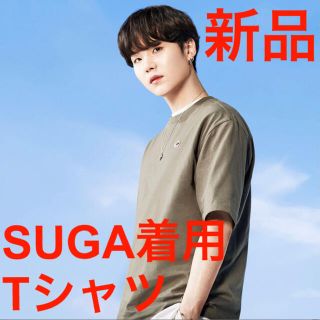 フィラ(FILA)の新品未使用★FILA×BTS Tシャツ・SUGA着用 シュガ カーキ(Tシャツ(半袖/袖なし))