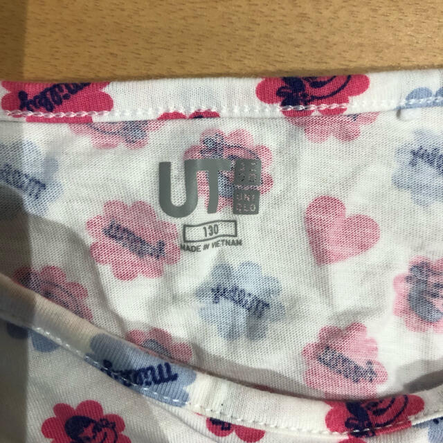 UNIQLO(ユニクロ)の【ユニクロ】ミルキー柄 キッズ Tシャツ  半袖 キッズ/ベビー/マタニティのキッズ服女の子用(90cm~)(Tシャツ/カットソー)の商品写真