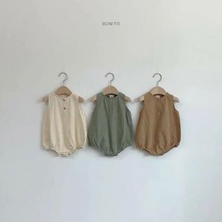 コドモビームス(こども ビームス)の出産祝い　韓国子供服 Bonito ロンパース olive  18M(ロンパース)