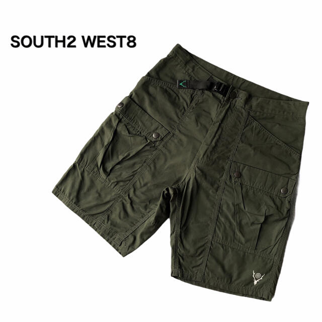 south2west8カーゴショートパンツ☆カーキショーツネペンテスニードルス