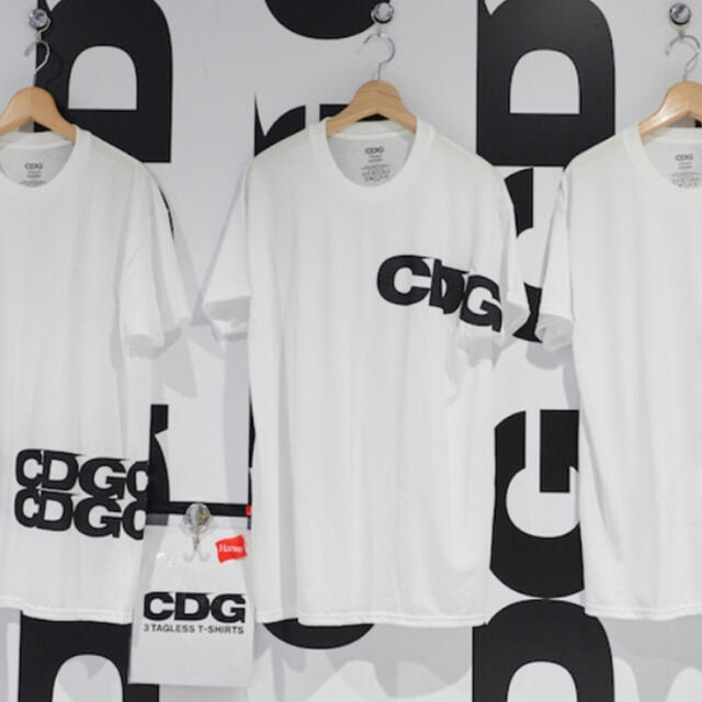 CDG hanes Tee S 3枚セット コムデギャルソン