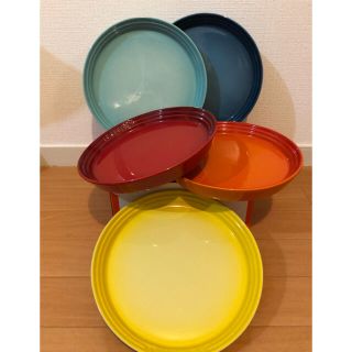 ルクルーゼ(LE CREUSET)の【アウトレット品】ル・クルーゼ ネオ ラウンドプレート22㎝ レインボー (食器)