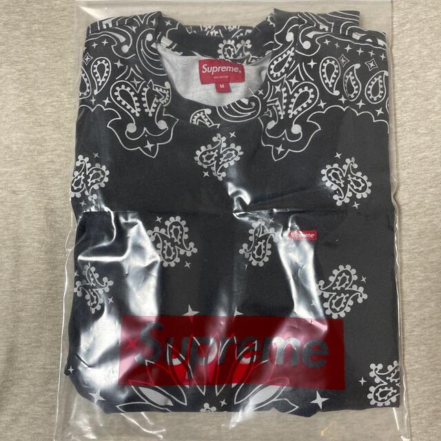 21SS Small Box Tee Black Bandana m