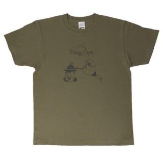 カービィカフェ  限定 Tシャツ カーキグリーン ゆったりめMサイズ(Tシャツ(半袖/袖なし))