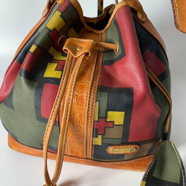 Double ショルダーバッグ レザーの通販 by ブランドショップONE|ラクマ Fish ダブルフィッシュ 巾着 再入荷通販