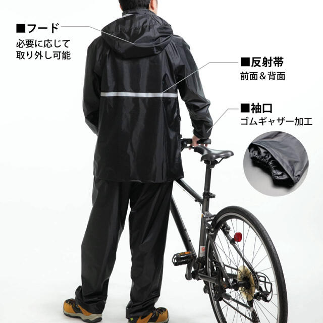 ミラノ・ランウェイ登場　Moncler 自転車柄　レインコート