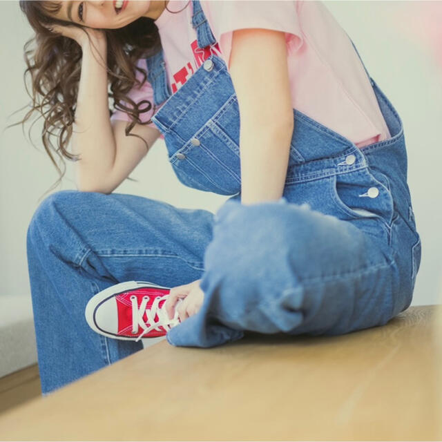 mite denim overall デニムオーバーオール レディースのパンツ(サロペット/オーバーオール)の商品写真