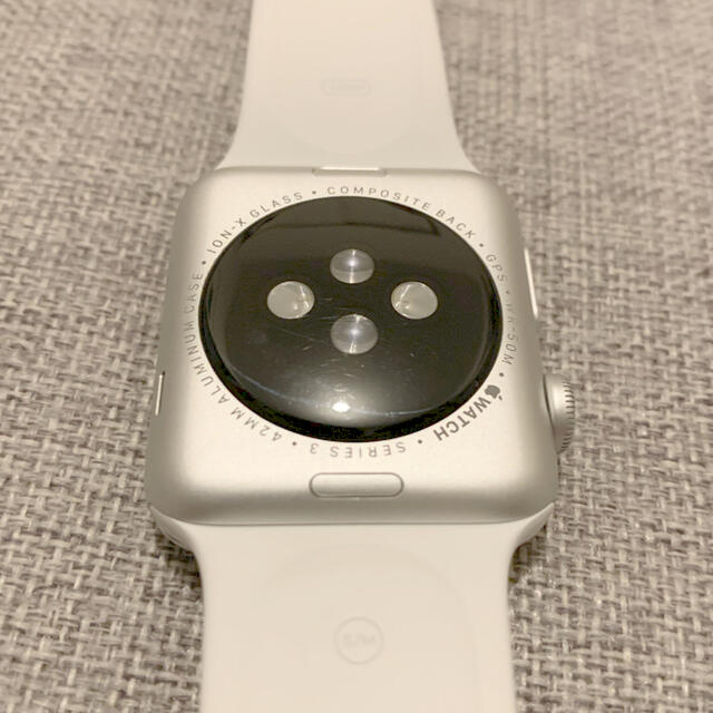 Apple Watch(アップルウォッチ)のxAx様専用 Apple Watch series3 42mm シルバーアルミ スマホ/家電/カメラのスマホアクセサリー(その他)の商品写真