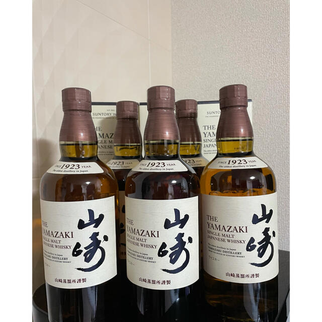 贅沢屋の 【新品・未開栓】サントリー ×5本 ※箱付き 山崎 700ml