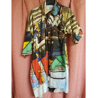 ヴィヴィアンウエストウッド(Vivienne Westwood)のヴィヴィアン アングロマニア ピカデリーサーカス シャツ ワンピース(ロングワンピース/マキシワンピース)